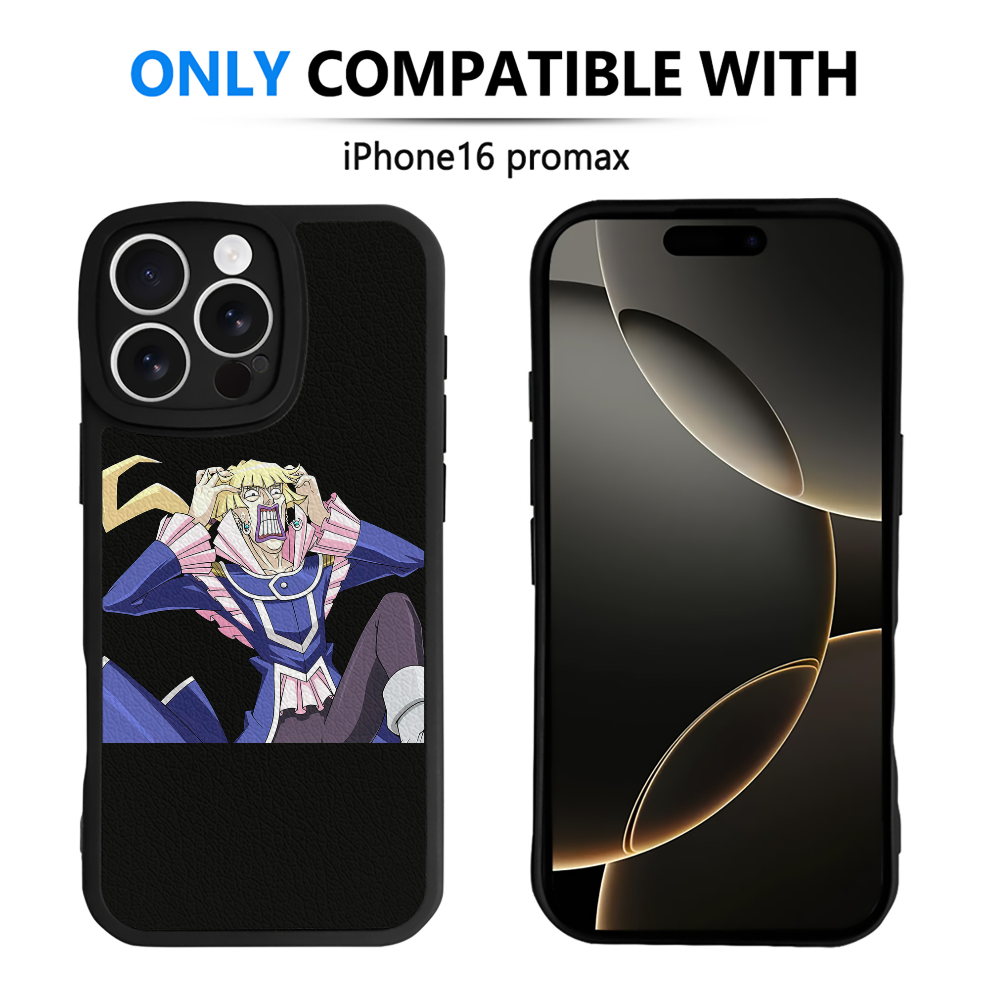 （画像用） 遊☆戯☆王 Yu-Gi-Oh! 【iPhone 16シリーズ対応】シリコンスマホケース（レザー調） 材質：シリコン